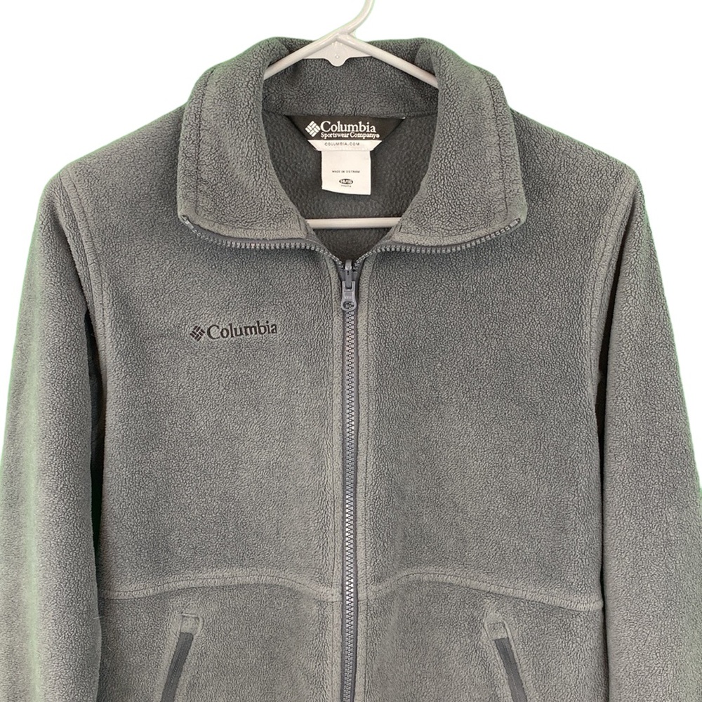 Columbia Unisex Youth Zip Up Fleece Sweater - Picture 3 of 14